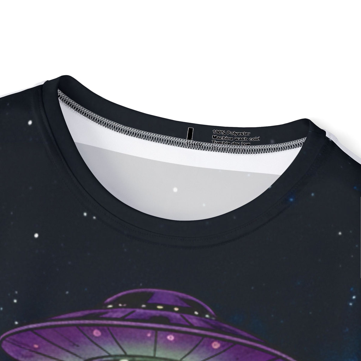 Alien Abduction Sports Jersey — Neon UFO Graphic Tee