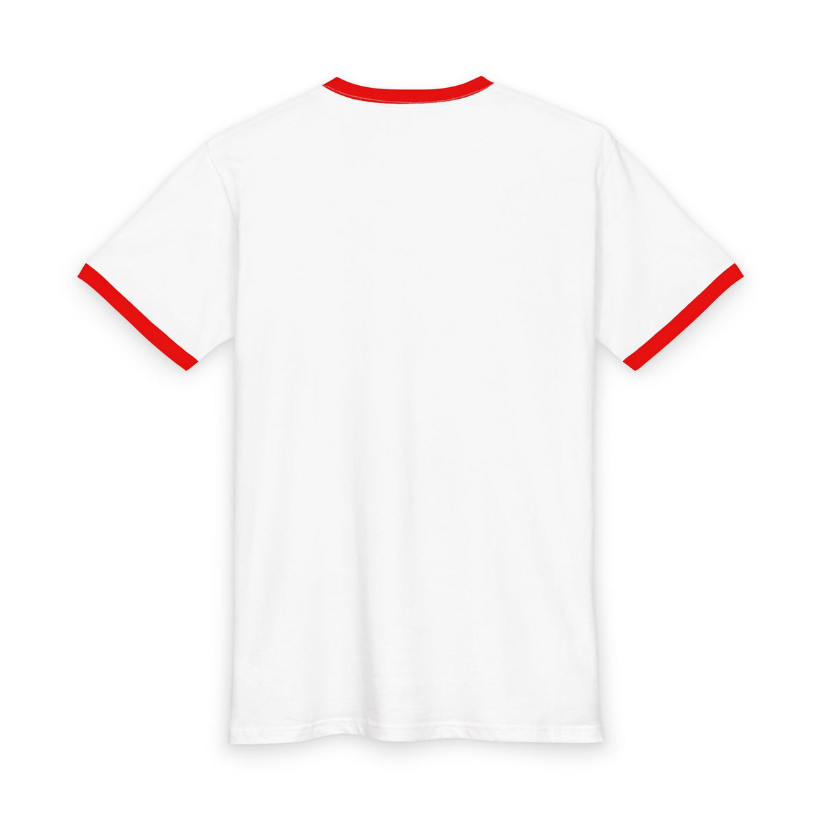 Weird Travels Ringer Tee — Retro Rainbow Travel Graphic Shirt