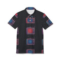 Retro TV Pattern Polo Shirt — Vintage Neon Television Print