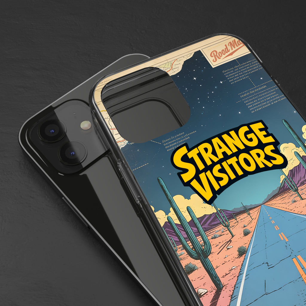 Clear Case — "Strange Visitors" Desert Road Phone Case