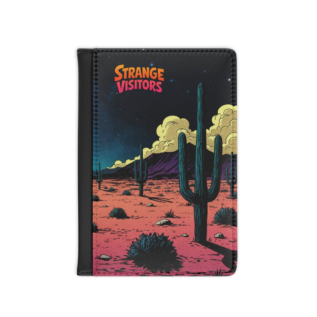Passport Cover - 'Strange Visitors' Desert Cactus Travel Passport Holder