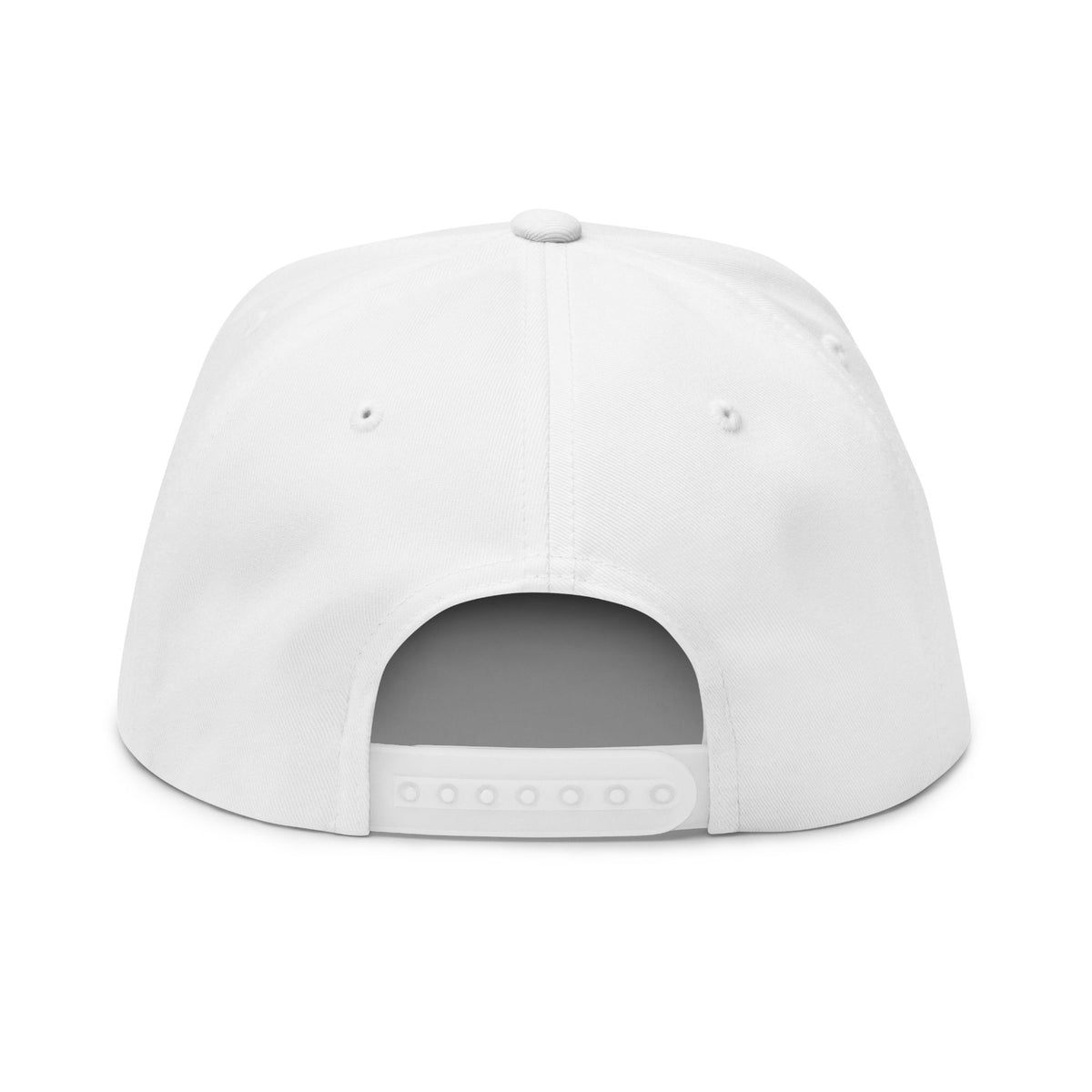 Strange Visitors Embroidered Flat Bill Cap — Retro Yellow Logo Snapback