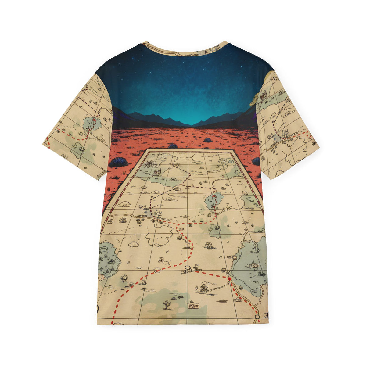 Strange Visitors Jersey — Vintage Alien Map Graphic Tee