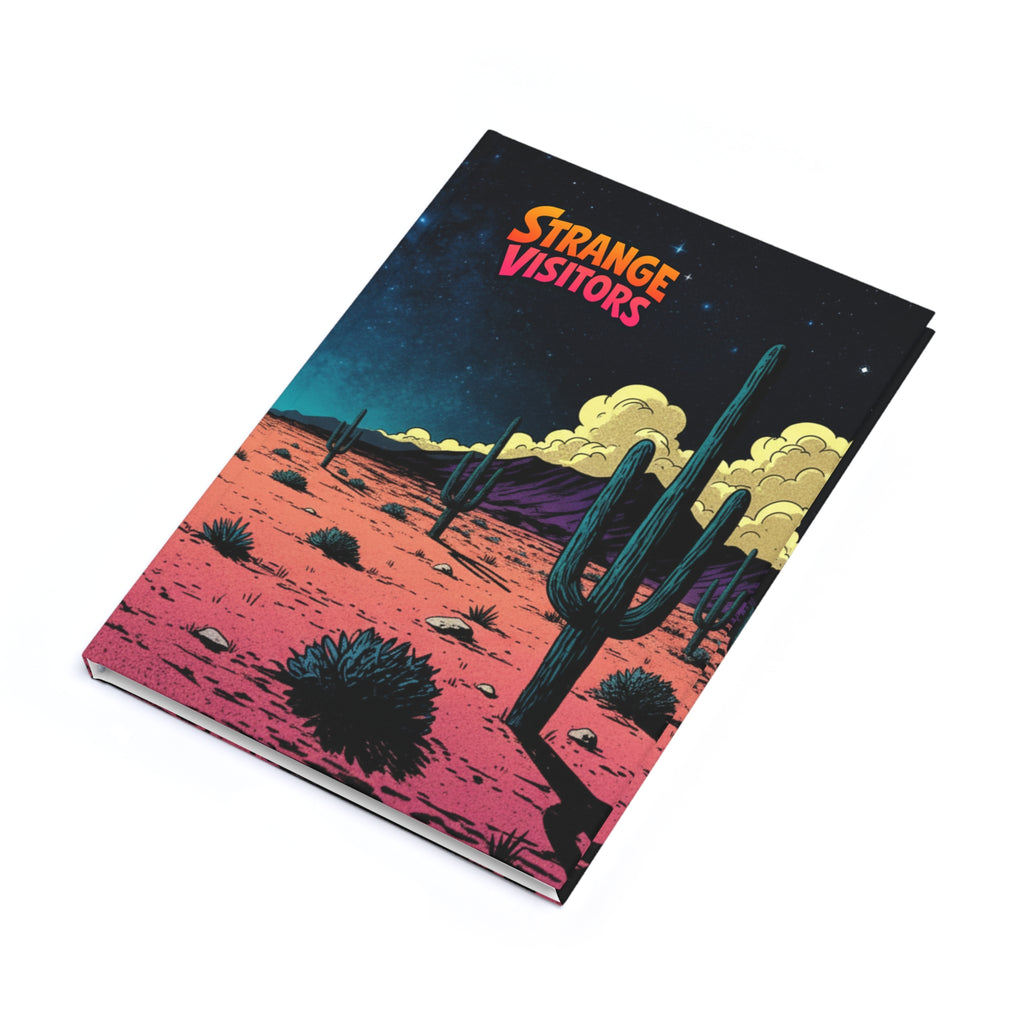 Strange Visitors Hardcover Journal (A5) — Desert Nightscape Notebook
