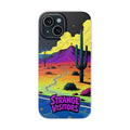 Strange Visitors Desert Art Phone Case — Colorful Psychedelic iPhone Cover