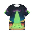 Alien Abduction Sports Jersey — Neon UFO Graphic Tee