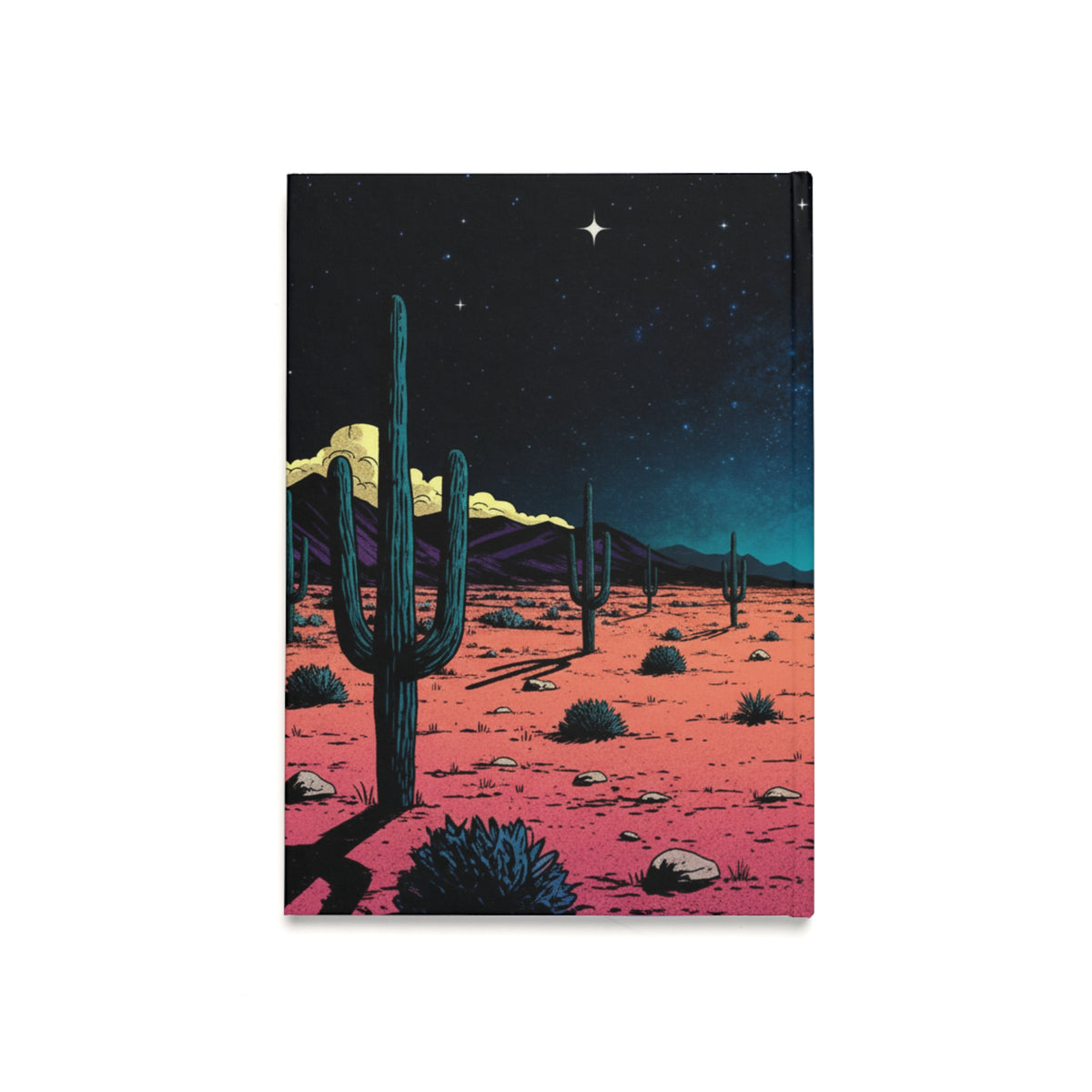 Strange Visitors Hardcover Journal (A5) — Desert Nightscape Notebook